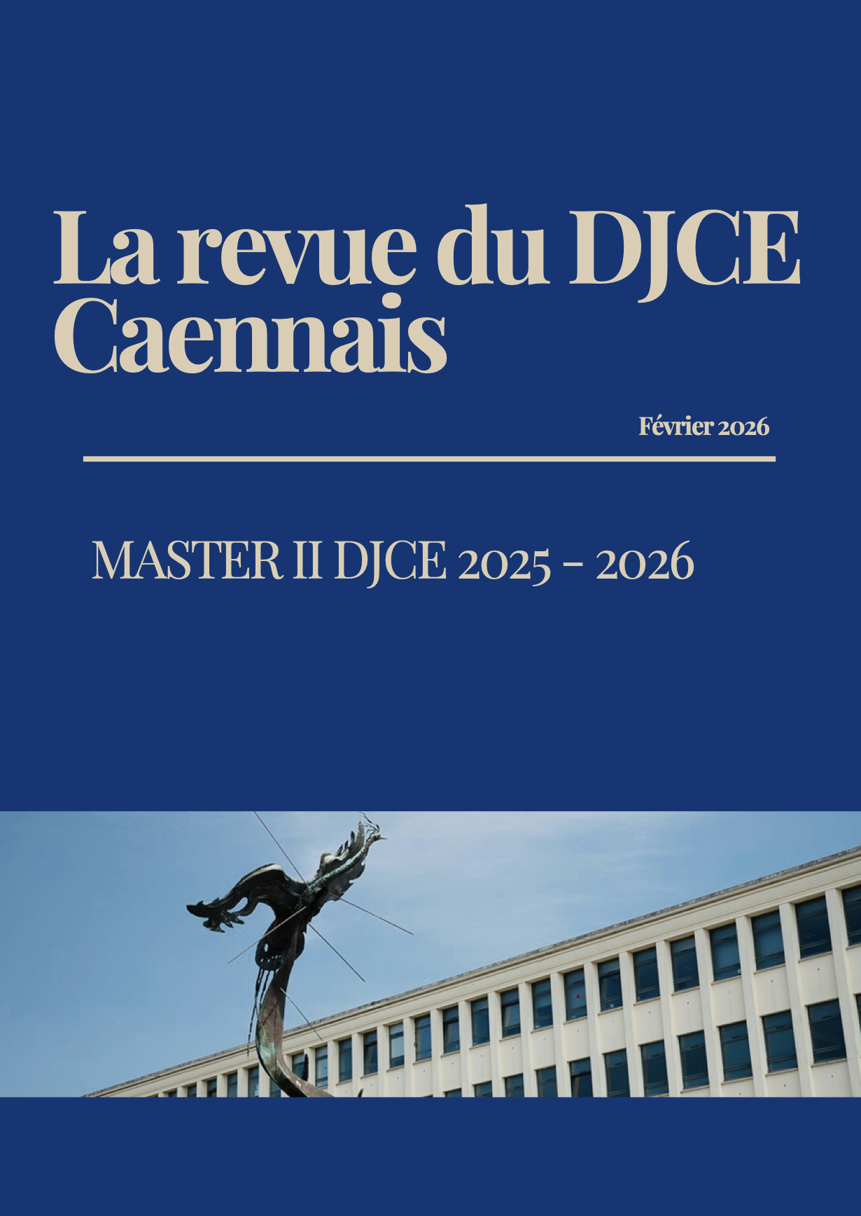Couverture — Revue du DJCE Caennais — Février 2026